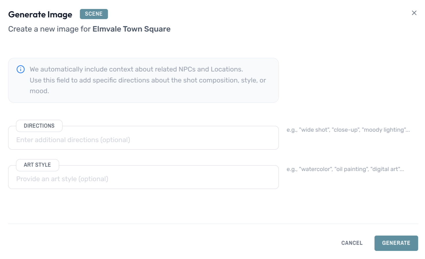 New image editor interface